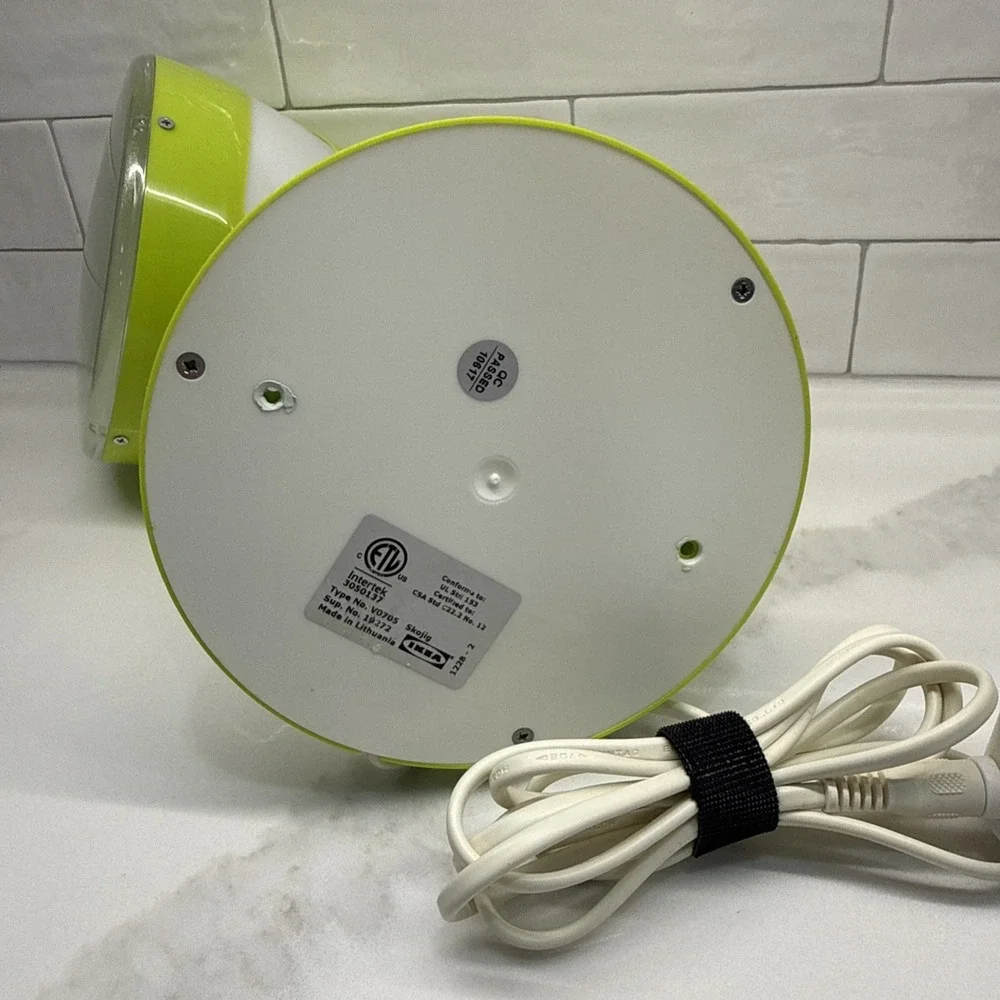 IKEA Skojig 19272 Lime Green Cloud Gooseneck Desk Lamp / Mountable Tested Works